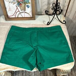 Ann Taylor Devin Fit Jewel Green Shorts Size 14 NWOT